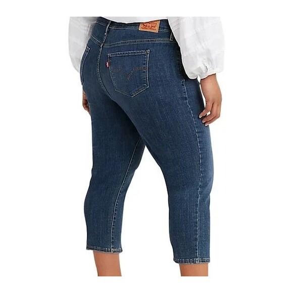 Levi's Women's Trendy Plus Size 311 Shaping Skinny Capri Jeans Blue Denim 16W - Picture 3 of 10